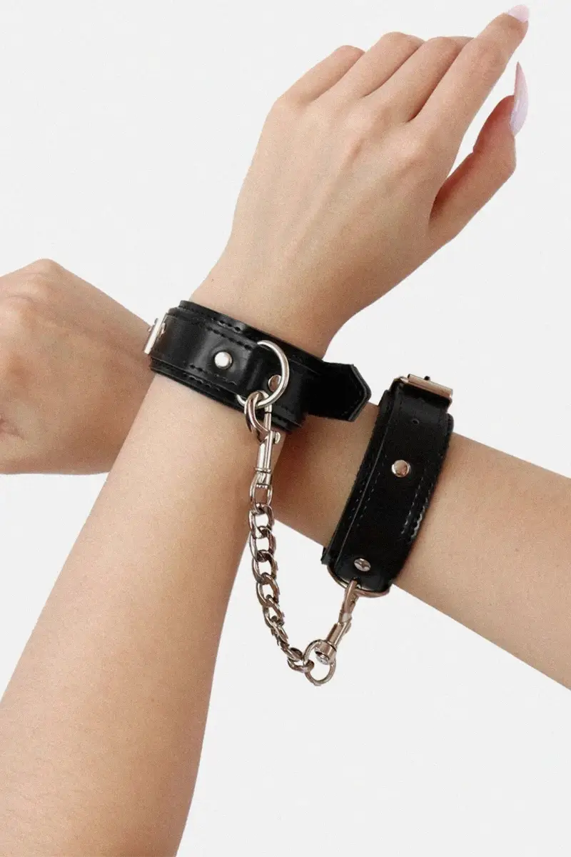 Esposas BDSM de Cuero ecológico Emoji Handcuffs
