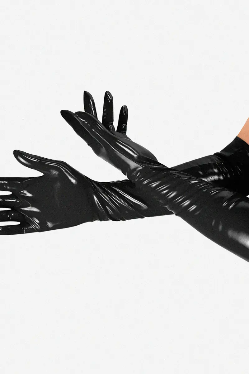 Guantes BDSM Vinilo Fetish Lora