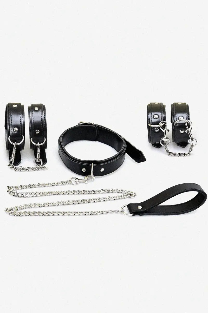 Kit de Bondage y BDSM de cuero ecológico Emoji