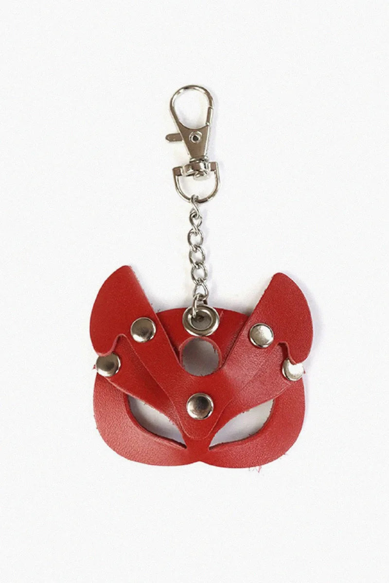 Llavero con mosquetón para llaves Art of Sex Kitty, rojo