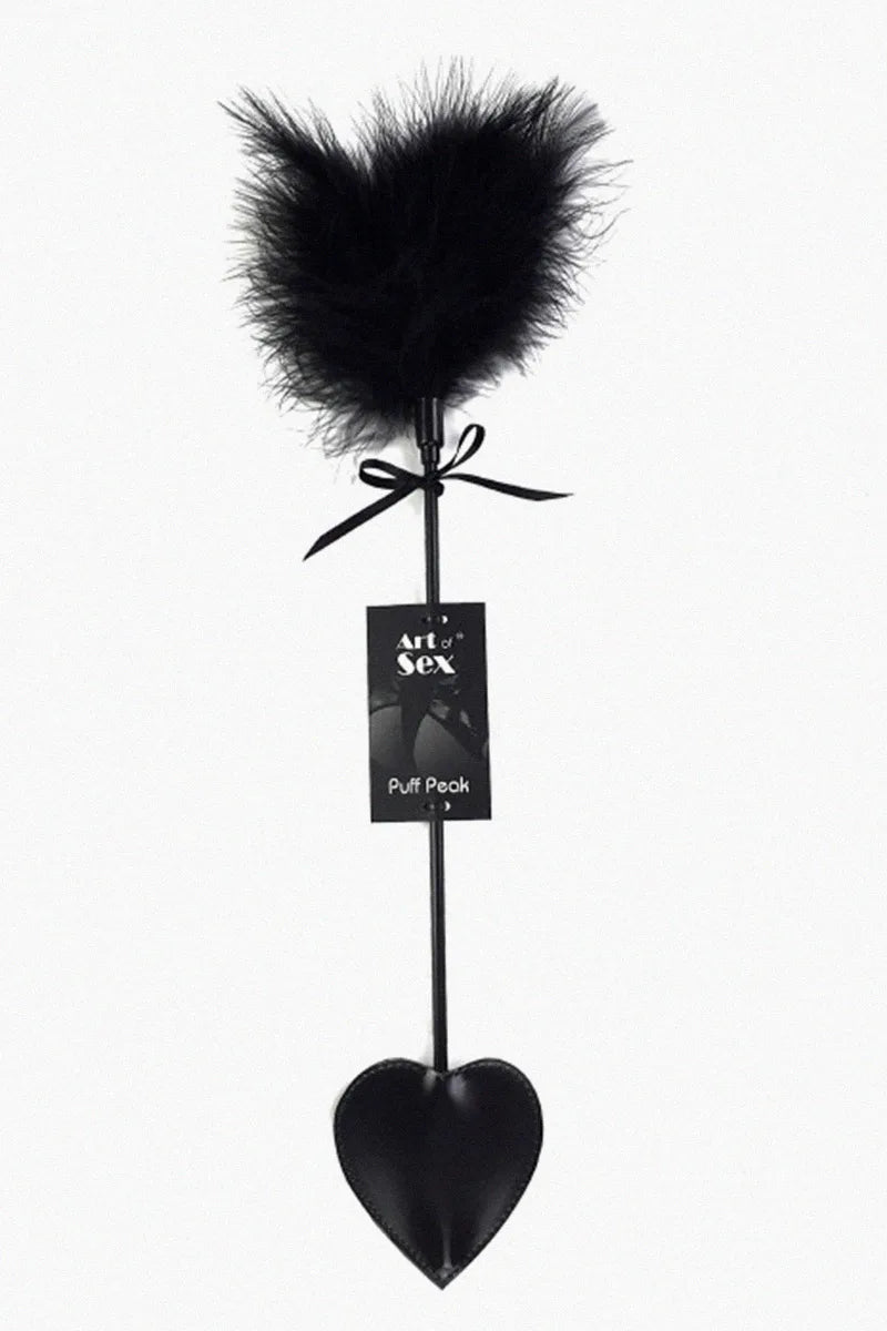 Paleta de cosquillas (slapper) Peak Art of Sex - Puff Peak, color negro