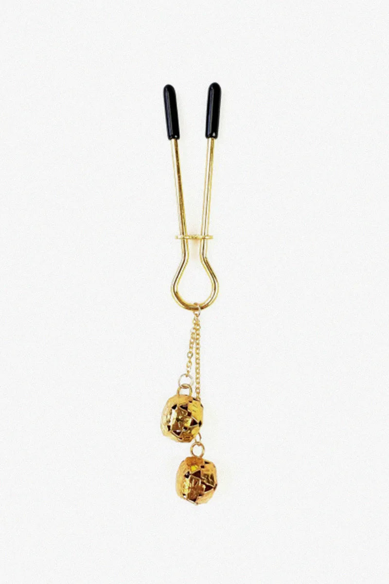Pinza para Clítoris con Cascabeles Beverly Clit Clamp Gold