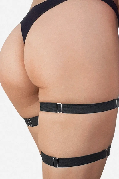 Arnés Ligas BDSM Sexy de Cuero Kristina Leather garters