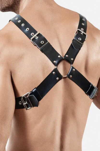 Arnés hombre BDSM de pecho Bondage de Cuero natural Arcady