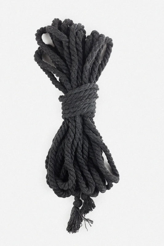 Cuerda de Algodón BDSM Negra de 8 m