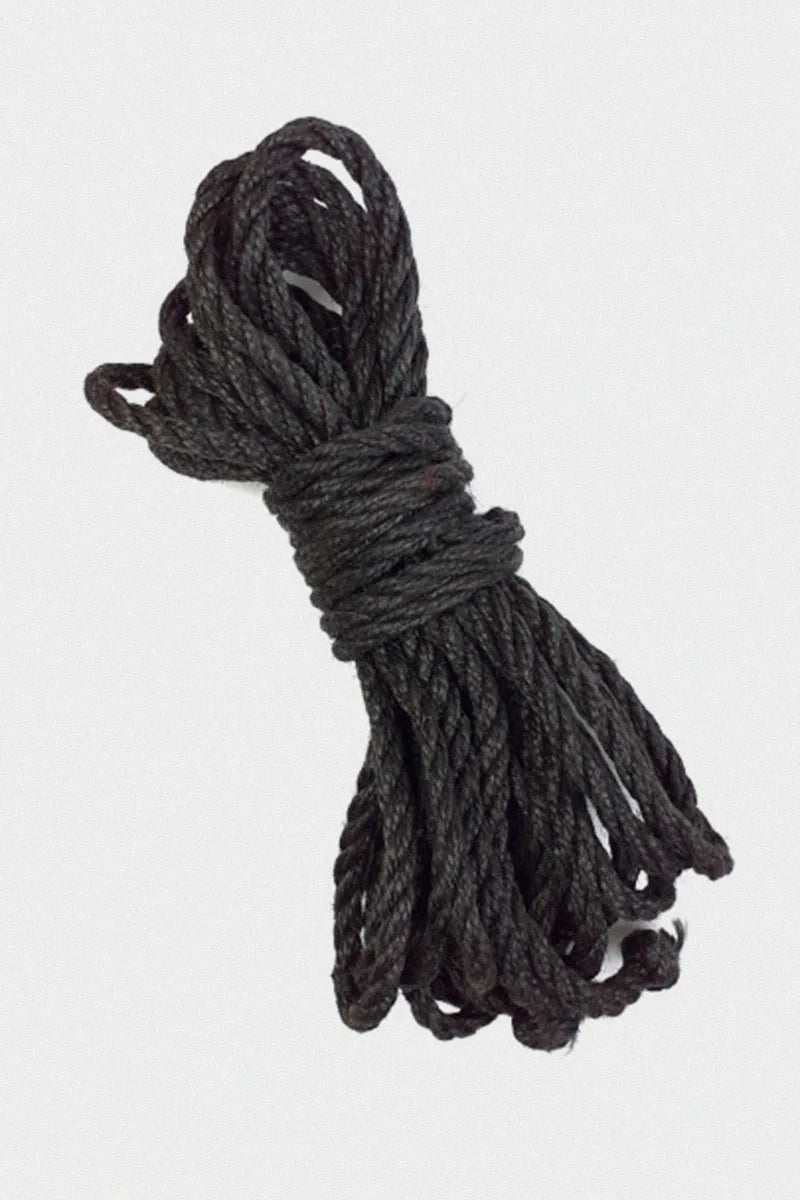 Cuerda de Yute BDSM Negra de 8 m