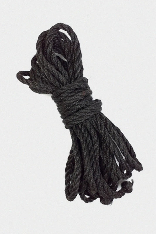 Cuerda de Yute BDSM Negra de 8 m