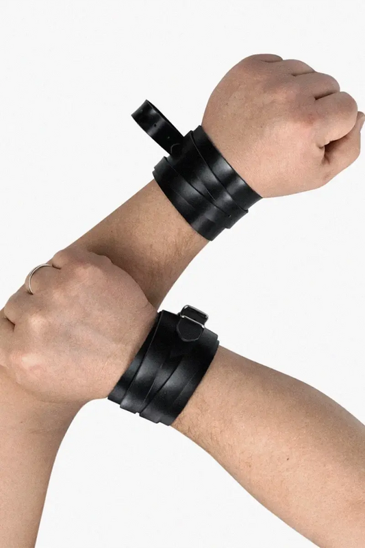 Esposas - Muñequeras BDSM de Cuero Man Handcuffs Speedway