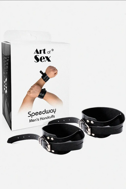 Esposas - Muñequeras BDSM de Cuero Man Handcuffs Speedway