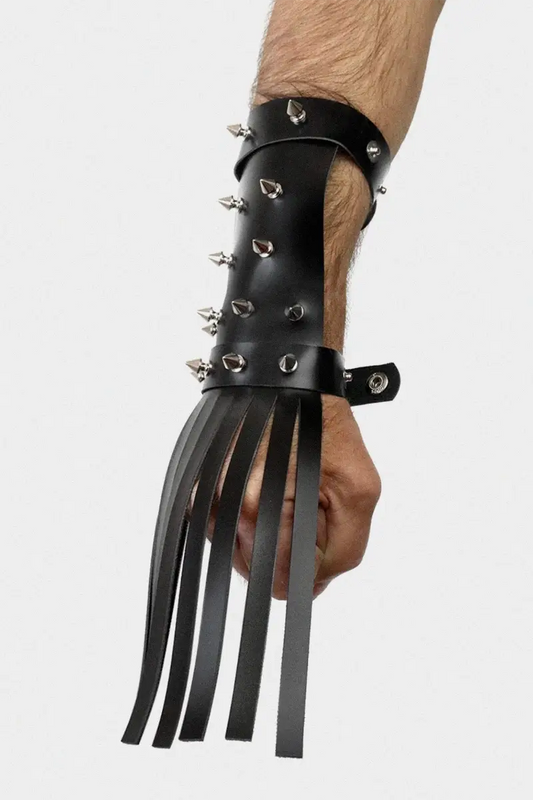 Guantes-látigo BDSM de Cuero con púas Snake