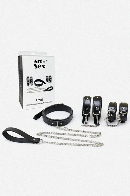 Kit de Bondage y BDSM de cuero ecológico Emoji
