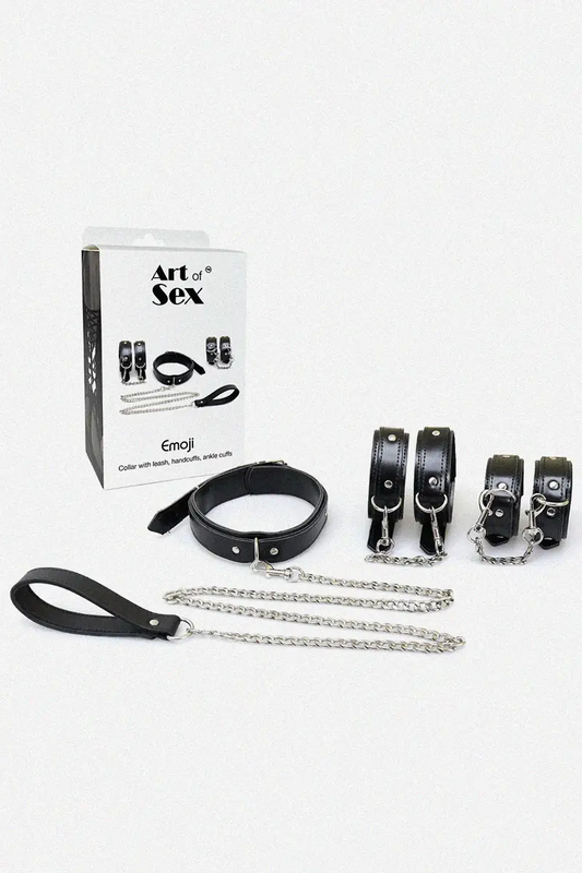 Kit de Bondage y BDSM de cuero ecológico Emoji
