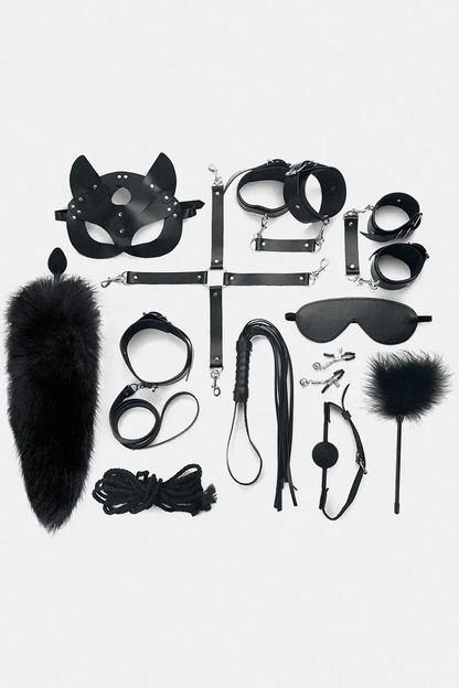 Kit de Bondage y BDSM de cuero natural Maxi