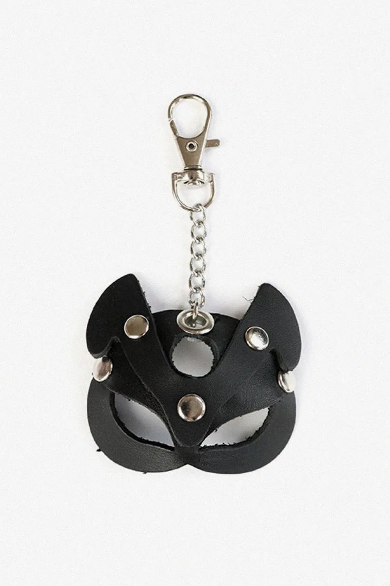 Llavero con mosquetón para llaves Art of Sex Kitty, negro