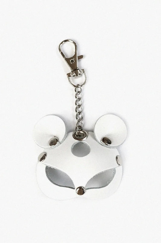 Llavero con mosquetón para llaves Art of Sex Mouse, blanco