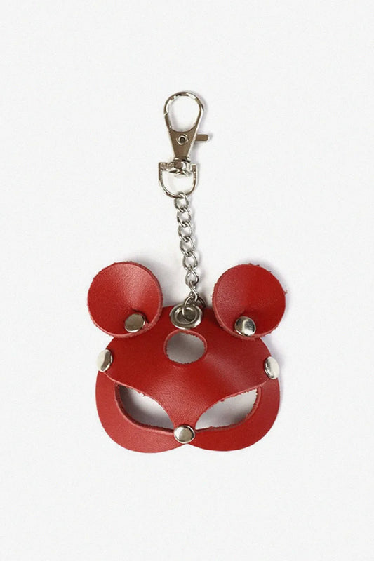 Llavero con mosquetón para llaves Art of Sex Mouse, rojo