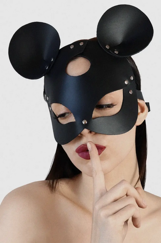 Máscara BDSM De Cuero de Ratón Mouse Mask