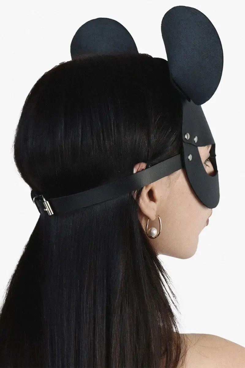 Máscara BDSM De Cuero de Ratón Mouse Mask