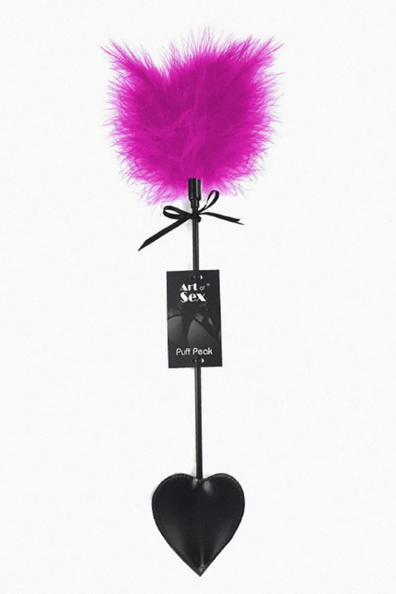 Paleta de cosquillas (slapper) Peak Art of Sex - Puff Peak, color rosa oscuro