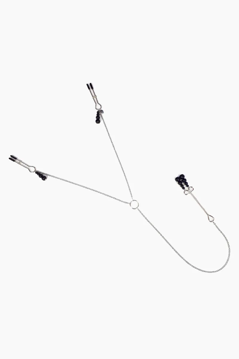 Pinzas para Pezones y Clítoris Nipple & Clit Clamps Black Pearl