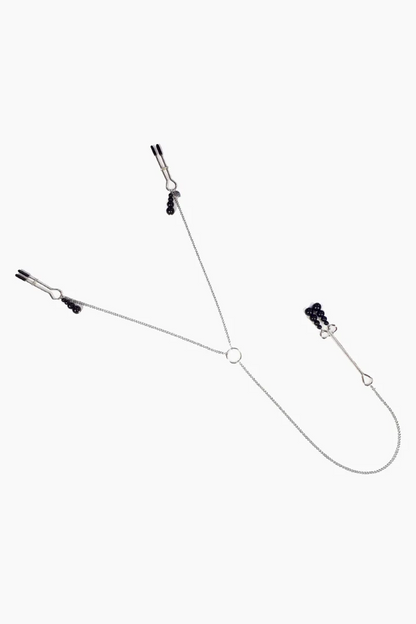 Pinzas para Pezones y Clítoris Nipple & Clit Clamps Black Pearl