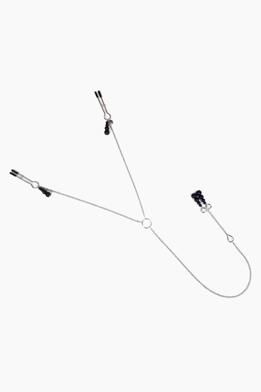 Pinzas para Pezones y Clítoris Nipple & Clit Clamps Black Pearl