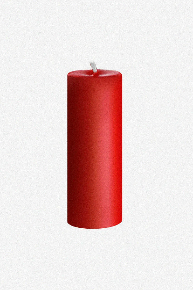 Vela de Cera de Baja Temperatura Roja S 10 cm
