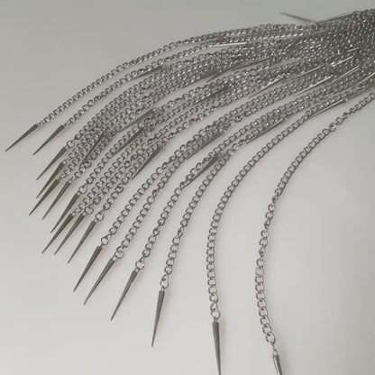 Látigo Erótico Cadenas de metal para Bondage, BDSM y Sado Devil Flogger